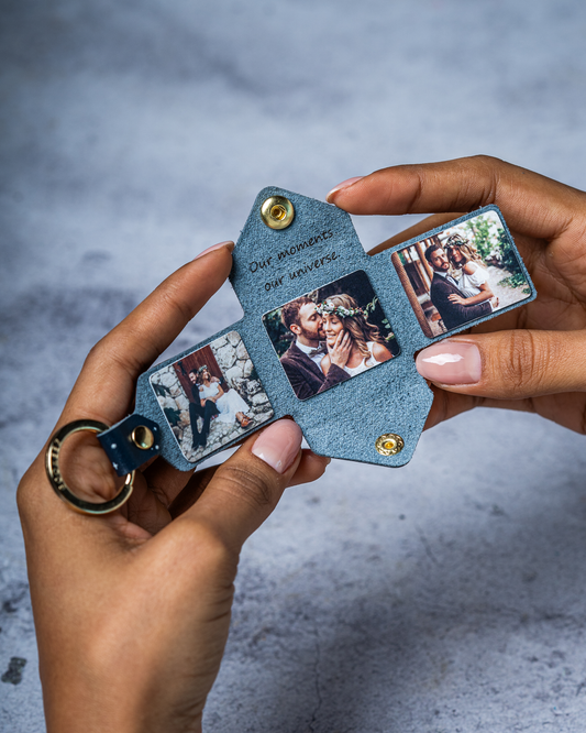 Taurus Zodiac Keychain - Personalized Mini Photo Album