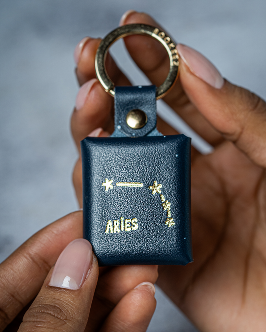 Aries Zodiac Keychain – Personalized Mini Photo Album