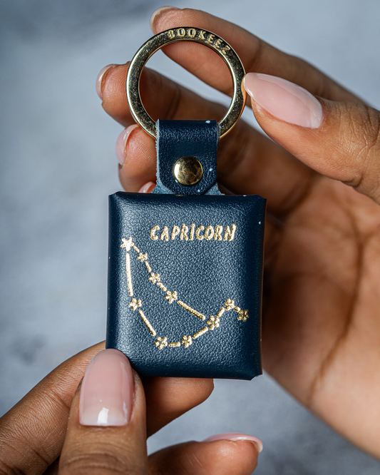 Capricorn Zodiac Keychain - Personalized Mini Photo Album