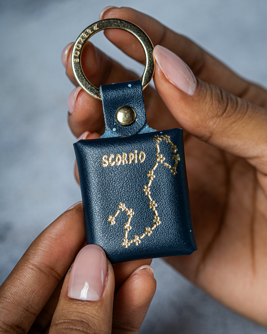 Scorpio Zodiac Keychain - Personalized Mini Photo Album