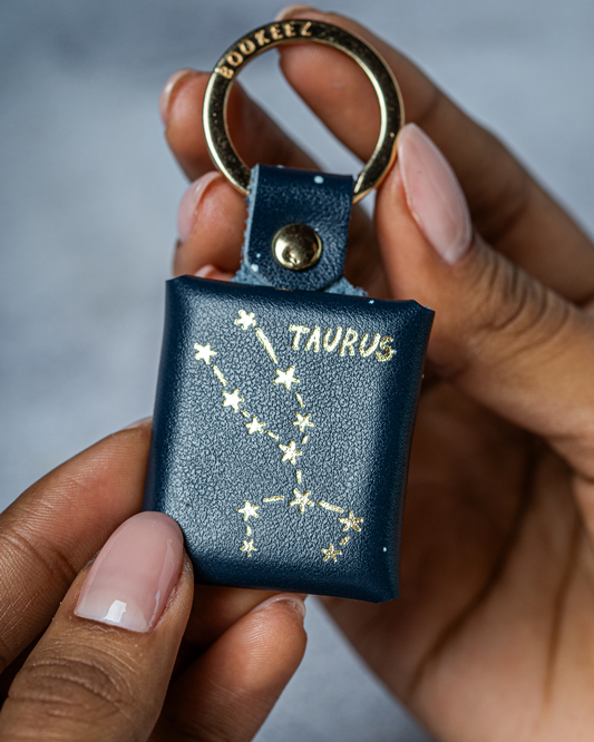 Taurus Zodiac Keychain - Personalized Mini Photo Album